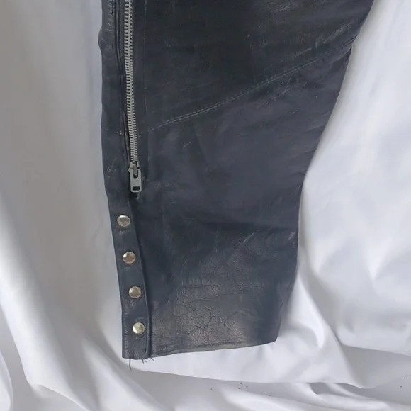 Highway One Vintage Leather Chaps, Y2K - Picture 5 of 10